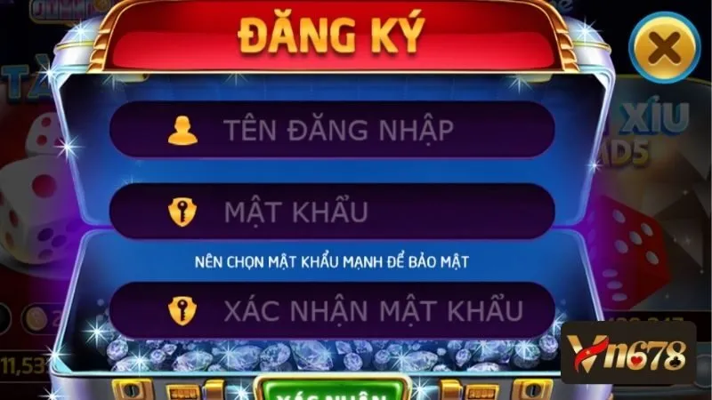Đăng ký với thao tác thành công siêu nhanh