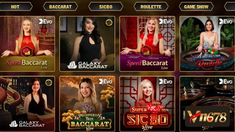 Người chơi sẽ có cơ hội giao lưu với những nàng Dealer cực kỳ xinh đẹp tại live casino VN678